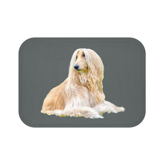 Afghan Hound Fine Art Bathroom Rug Mat