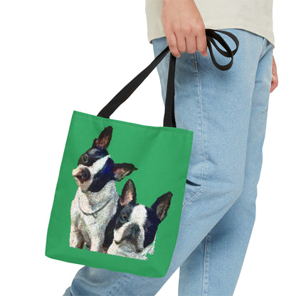 Boston  Terrriers "Skipper & Dee Dee" Tote Bag