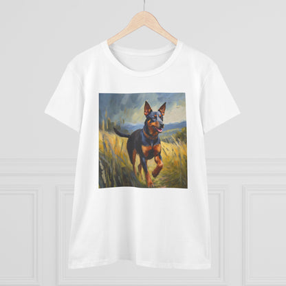 Lancashire Heeler Women's Midweight Cotton Tee