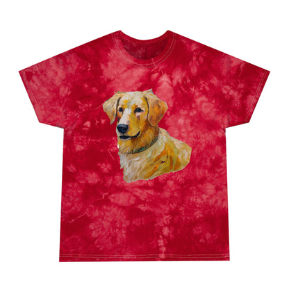 Golden Retriever Puppy Tie-Dye Tee