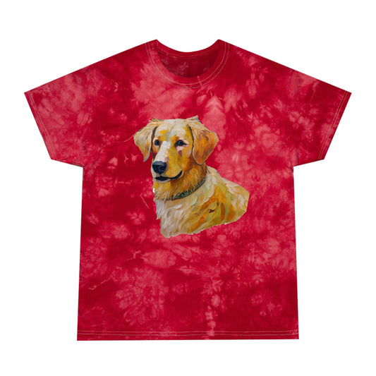 Golden Retriever Puppy Tie-Dye Tee