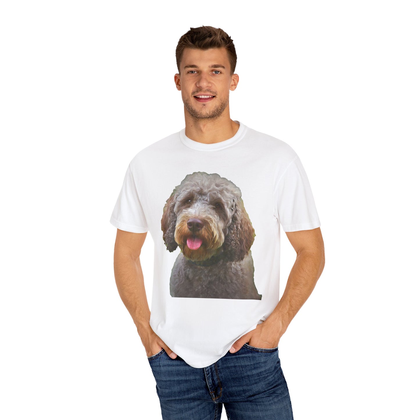 Lagotto Romagnolo 'Italian Truffle Dog' Unisex Garment-Dyed T-shirt