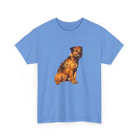 Border Terrier 'Andrew' Unisex Heavy Cotton Tee