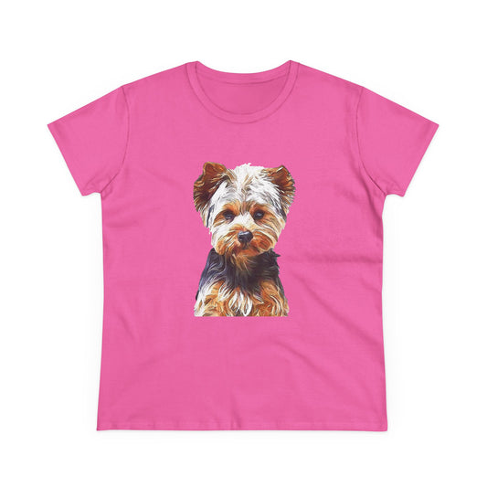 Yorkshire Terrier - Yorkie 'Lupis' Women's Midweight Cotton Tee