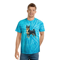 Black & Tan Shiba Inu  -  Tie-Dye Tee, Cyclone