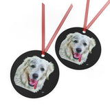 Great Pyrenees 'Heidi' Metal Ornaments