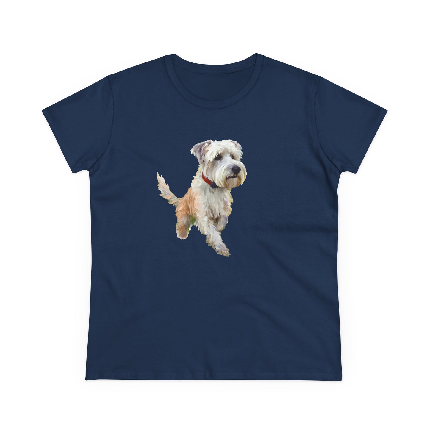 Dandie Dinmont Terrier - Women's Pre-shrunk Midweight Cotton Tee