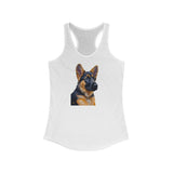 German Shepherd Puppy Women's Classic Racerback Tank