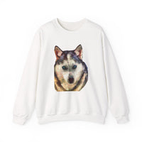 Siberian Husky 'Sacha' Unisex 50/50 Crewneck Sweatshirt