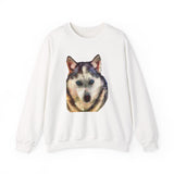 Siberian Husky 'Sacha' Unisex 50/50 Crewneck Sweatshirt