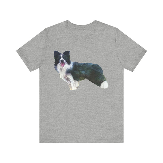 Border Collie 'Andrew' Unisex Jersey Short Sleeve Tee
