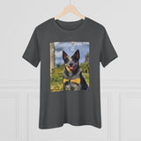 Blue Heeler - Australian Cattle Dog 'Bailey' Women's Relaxed Fit Cotton Tee