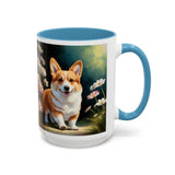Welsh Corgi Puppy - Accent Coffee Mug