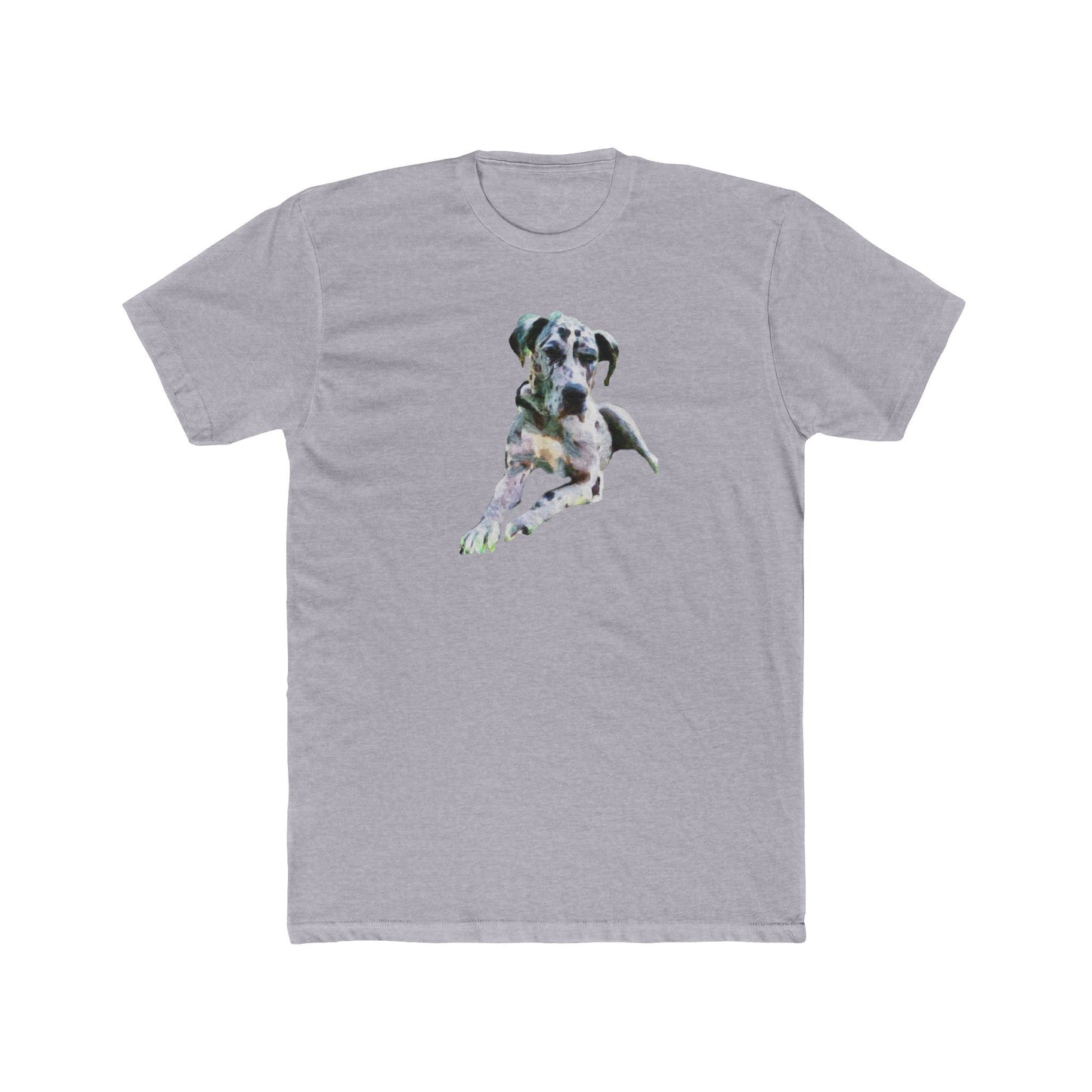 Harlequin Great Dane 'Leonid' Men's Fitted Cotton Crew Tee