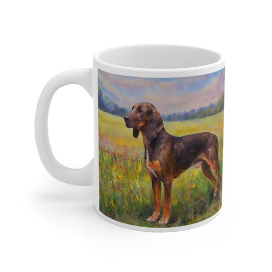 Plott Hound Ceramic Mug 11oz