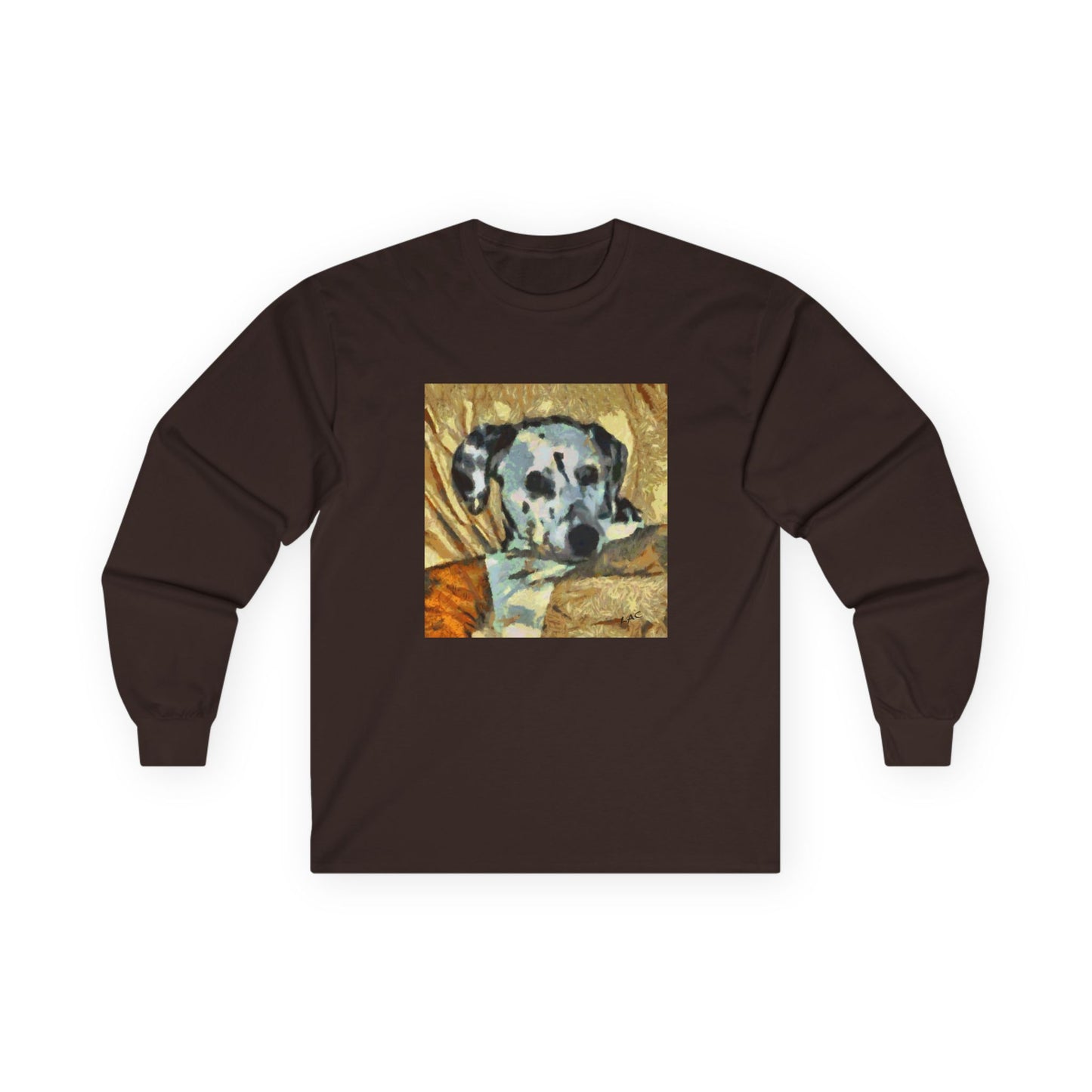 Dalmatian 'Spots of Picasso' Unisex Cotton Long Sleeve Tee