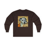 Dalmatian 'Spots of Picasso' Unisex Cotton Long Sleeve Tee
