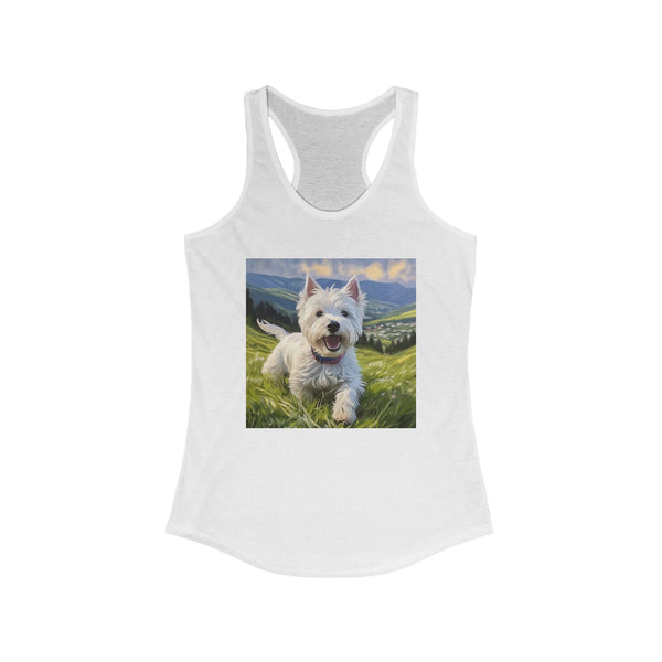Westie #2 - West Highland Terrier Women's Classic Racerback Tank