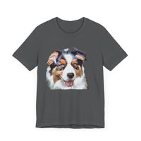 Australian Shepherd 'Blue Merle' Unisex Jersey Short Sleeve Tee