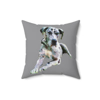 Harlequin Great Dane 'Leonid' Spun Polyester Throw Pillow