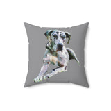 Harlequin Great Dane 'Leonid' Spun Polyester Throw Pillow