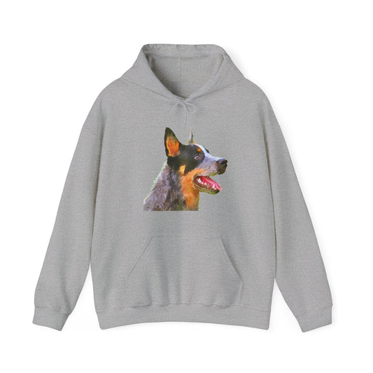 Elegant Blue Heeler Unisex Hooded Sweatshirt