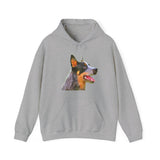 Elegant Blue Heeler Unisex Hooded Sweatshirt