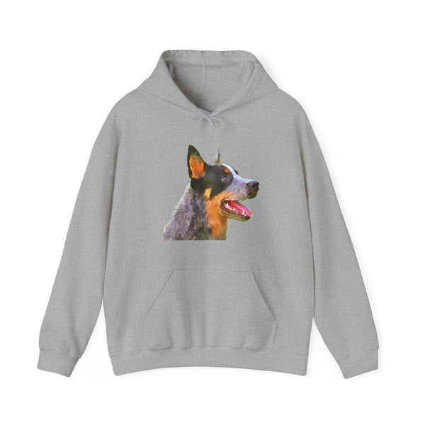Elegant Blue Heeler Unisex Hooded Sweatshirt