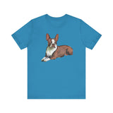 Boston Terrier - Brown & White  Unisex Jersey Short Sleeve Tee