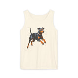 Man Chester Terrier - Unisex Relaxed Fit Garment-Dyed Tank Top