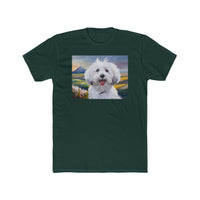 Coton de Tulear Men's Fitted Cotton Crew Tee