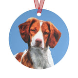 Brittany Spaniel 'Gunner' Metal Ornaments - Add Whimsy and Charm to Your Tree -