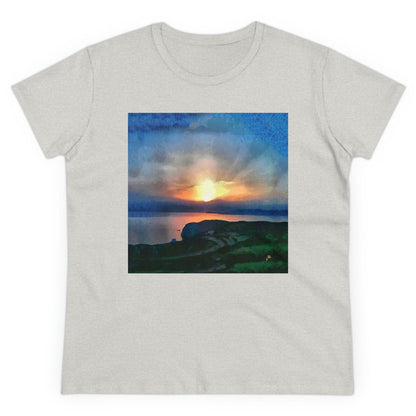 Sifnos (Greece) Sunset - Women's Midweight Cotton Tee
