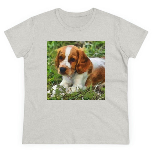 Welsh Springer Spaniel Women's Midweight Cotton Tee