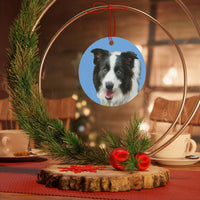 Border Collie 'Archie' Metal Ornaments