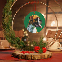 Boxer 'Cooper' Metal Ornaments - Add Charm and Whimsy to Your Holiday Decor - Cr