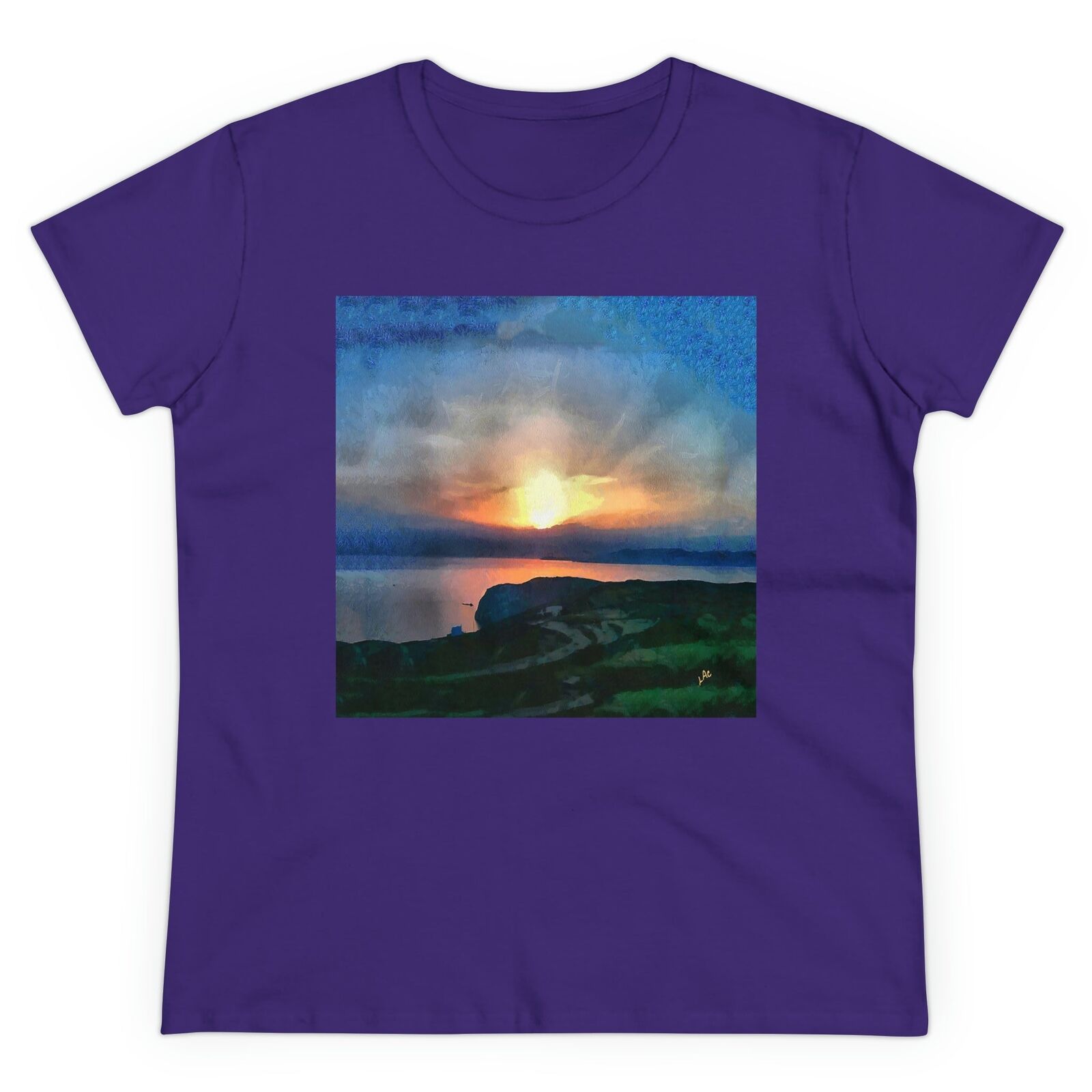 Sifnos (Greece) Sunset - Women's Midweight Cotton Tee