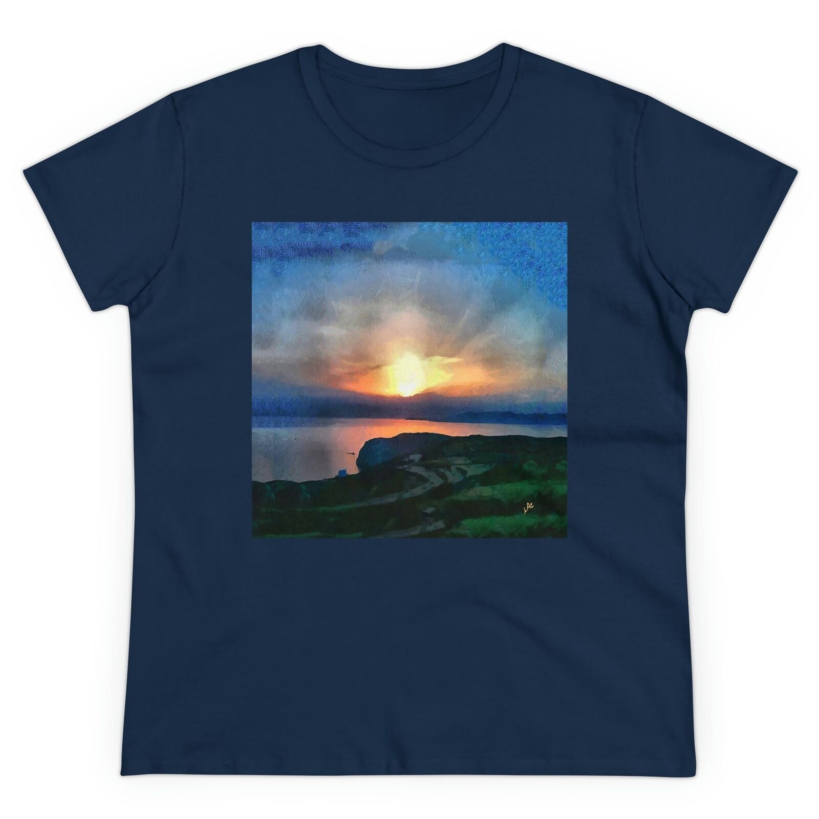 Sifnos (Greece) Sunset - Women's Midweight Cotton Tee