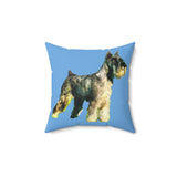 Schnauzer Spun Polyester Throw Pillow