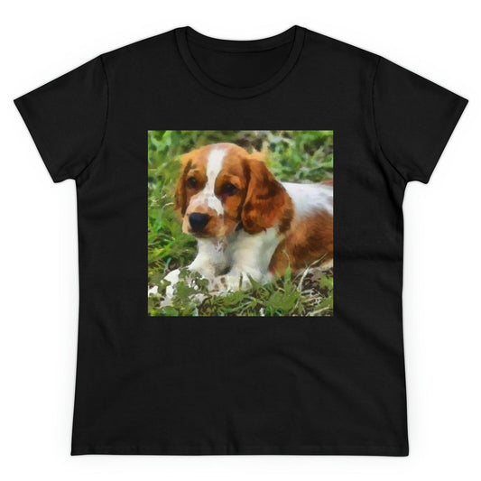 Welsh Springer Spaniel Women's Midweight Cotton Tee