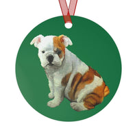 Bulldog 'Bugsy' Metal Ornaments - Add Whimsy to Your Tree - Durable and Double-S