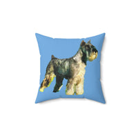 Schnauzer Spun Polyester Throw Pillow