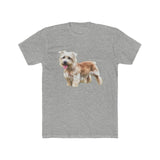 Glenn of Imaal Terrier - Men's Fitted Cotton Crew Tee