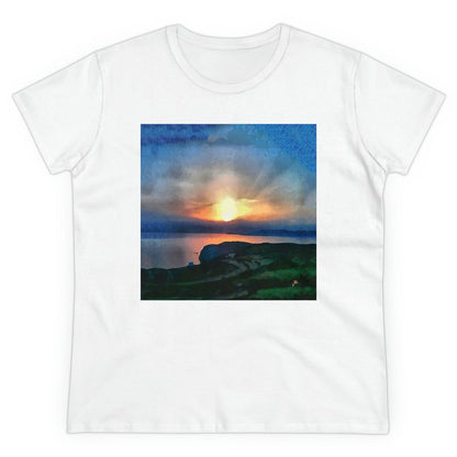 Sifnos (Greece) Sunset - Women's Midweight Cotton Tee