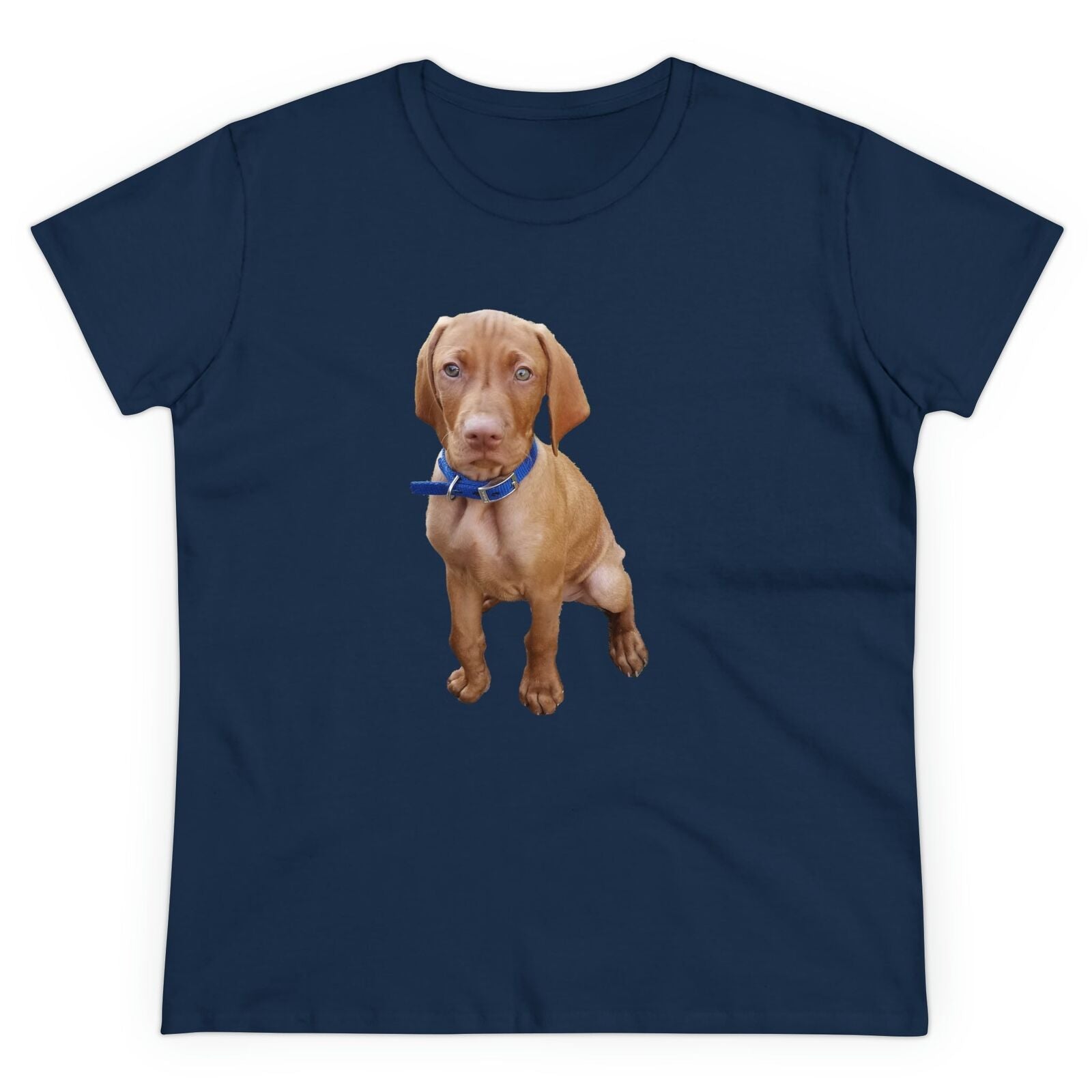 Hungarian Vizsla 'Augie'Women's Midweight Cotton Tee