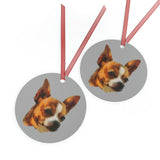 Chihuahua 'Paco' Metal Ornaments - Add Whimsical Charm to Your Holiday Decor - C