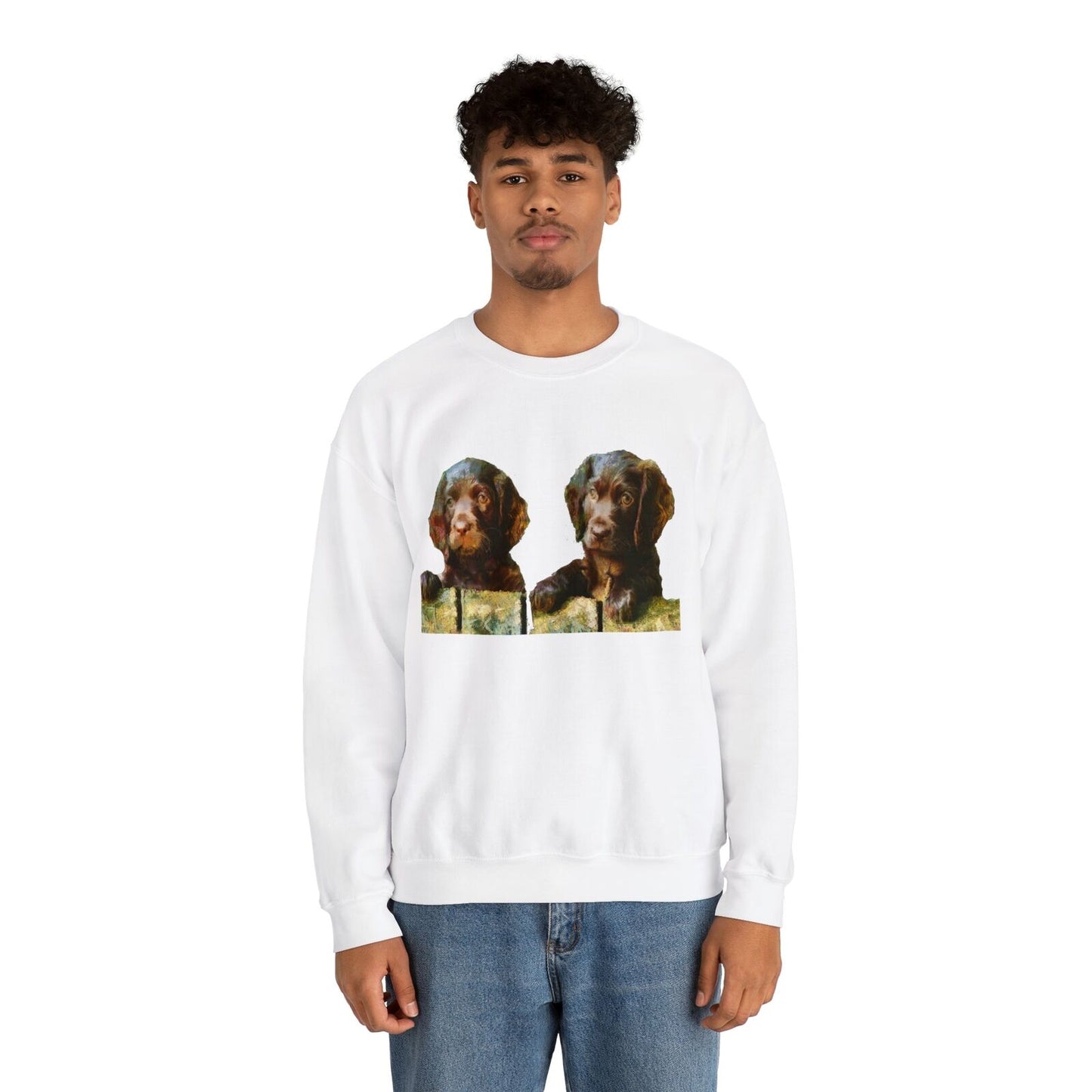 Boykin Spaniels - Unisex 50/50 Crewneck Sweatshirt