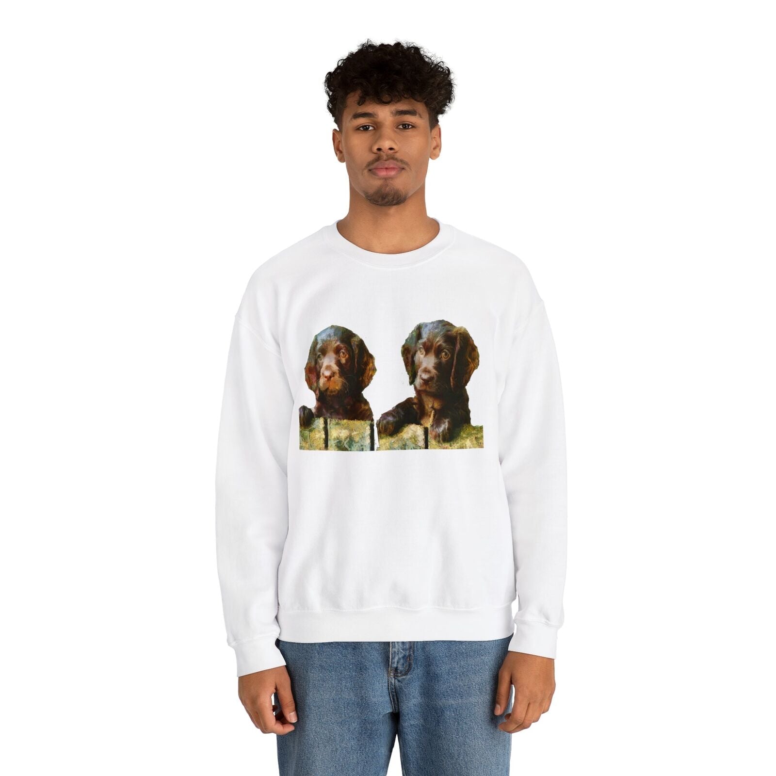 Boykin Spaniels - Unisex 50/50 Crewneck Sweatshirt