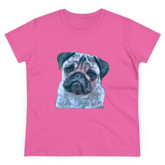 Pug 'Pompey' Women's Midweight Cotton Tee