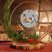 Boxers 'Quartet' Metal Ornaments - Elevate Your Holiday Decor with Playful Desig